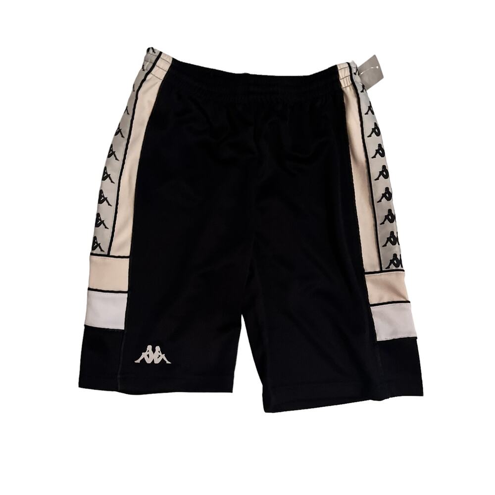 Kappa Shorts Boys Slim Fit Size 12 YXL Black Grey Silver Beige New